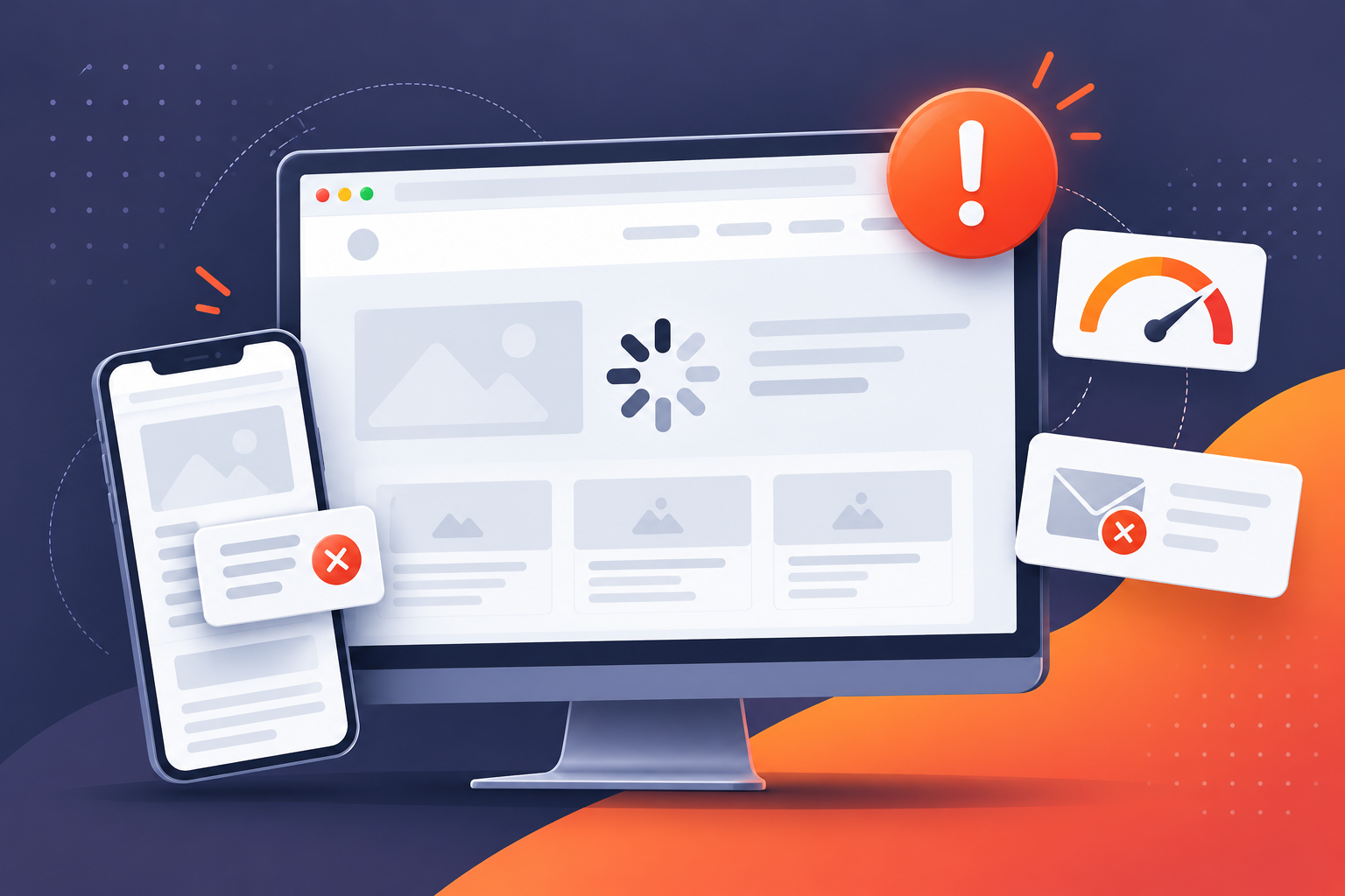 Slow, outdated website losing customers on desktop and mobile