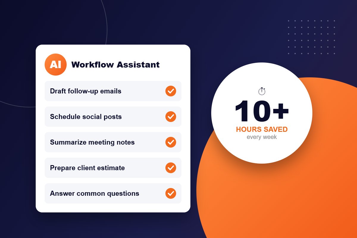 AI workflow assistant automating everyday business tasks