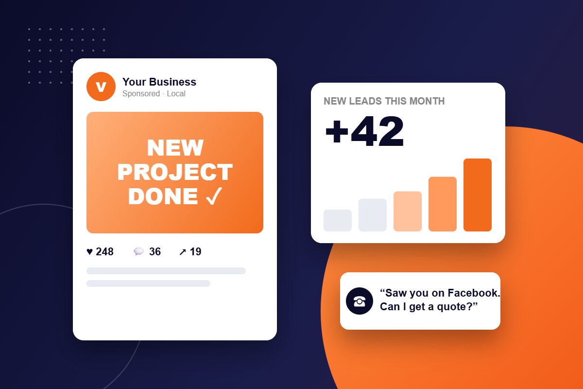 Social media post bringing new customer leads to a local business